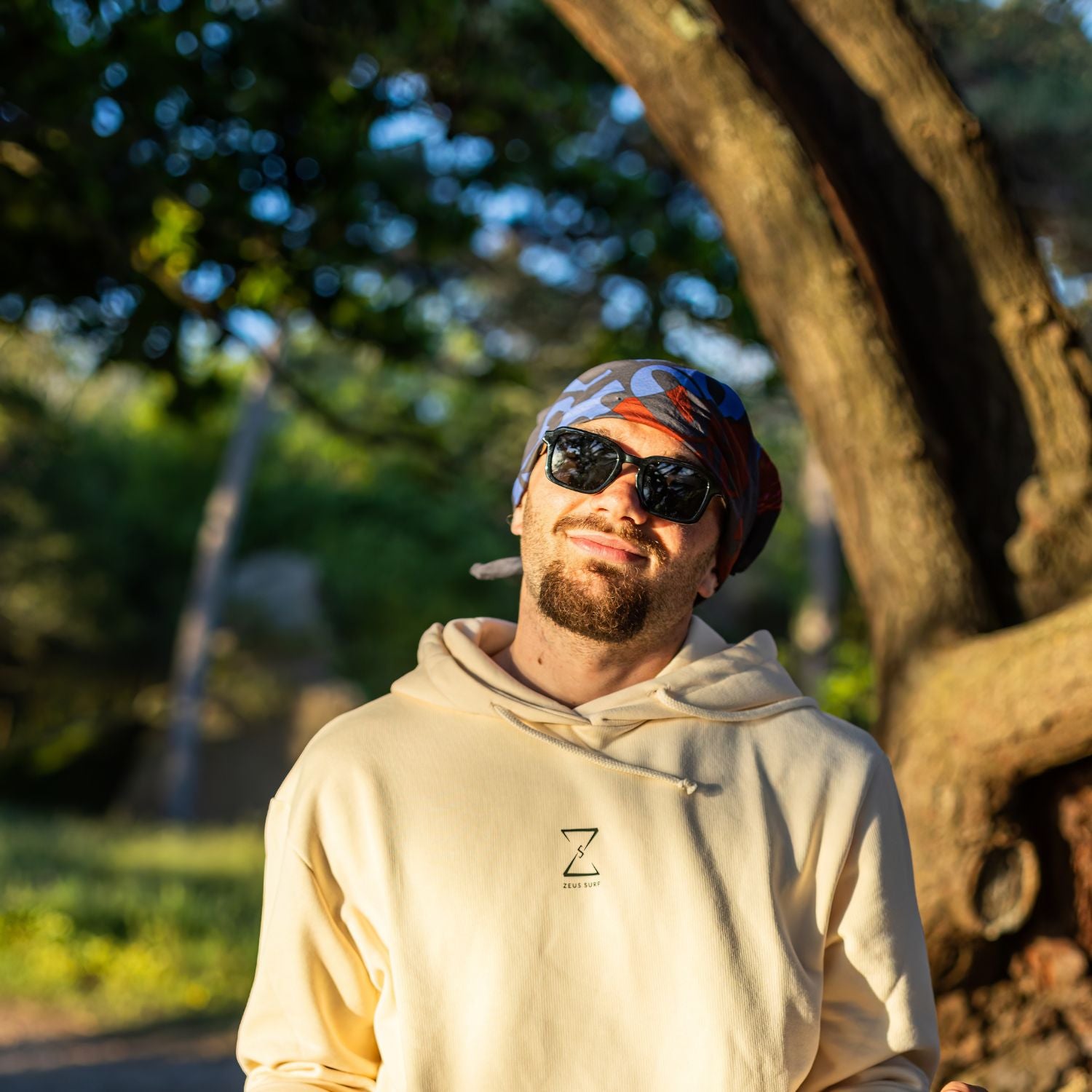 Zeus Tempo Beige Hoodie