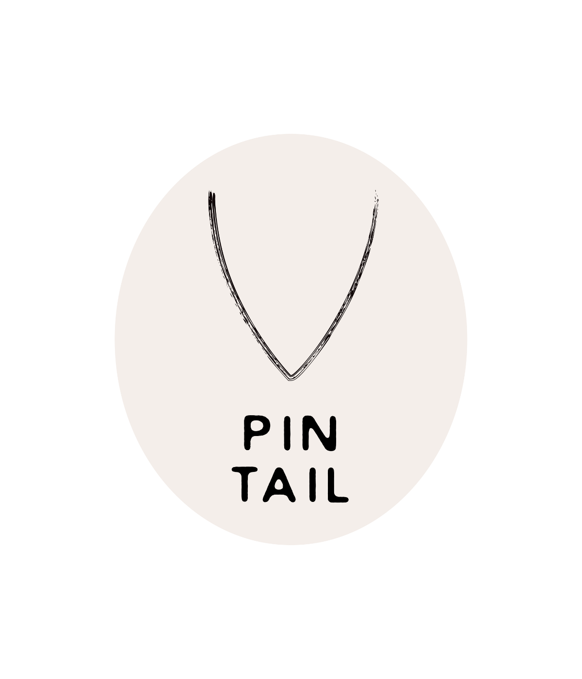 un icon de shape de surf pin tail 