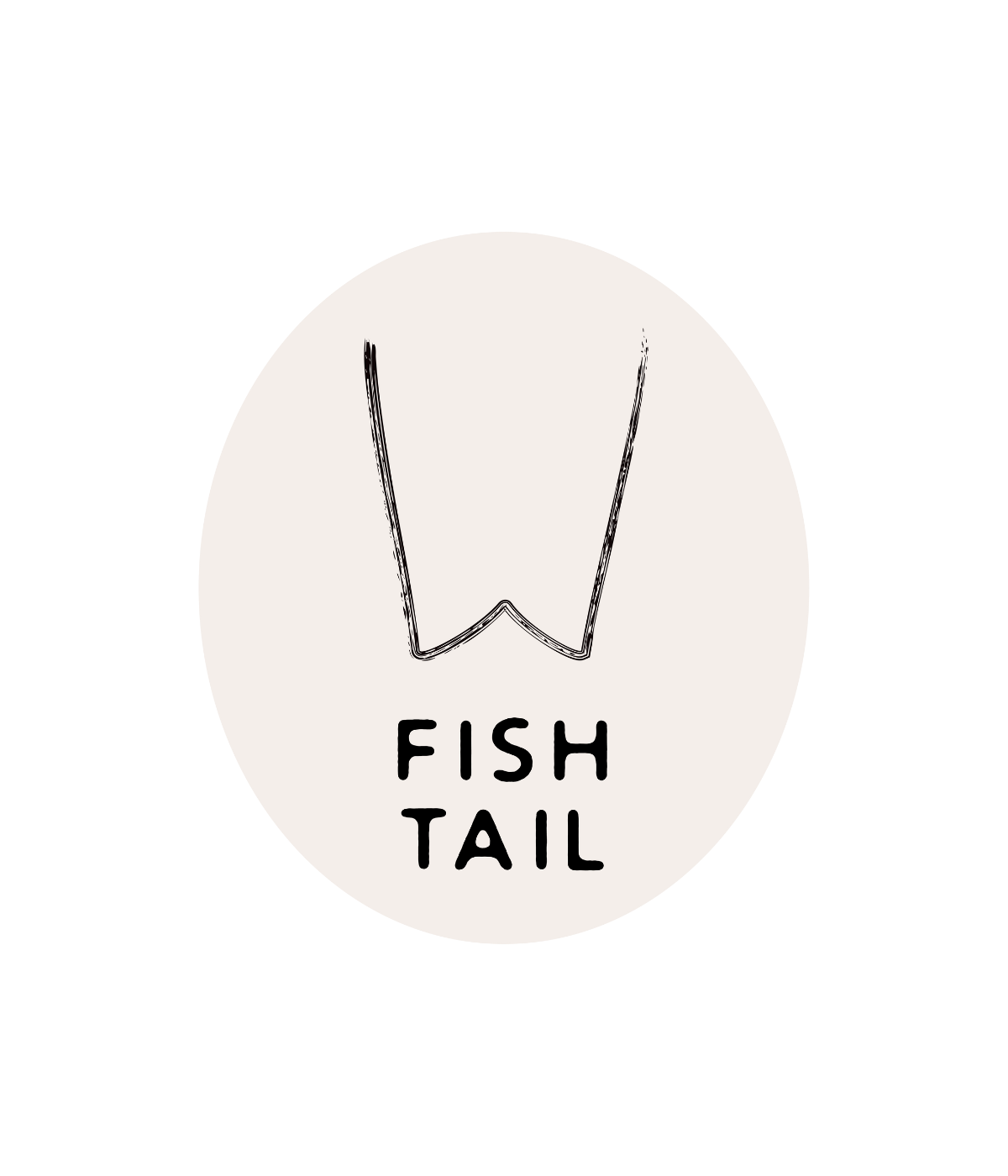 un icon de shape de surf fish tail 