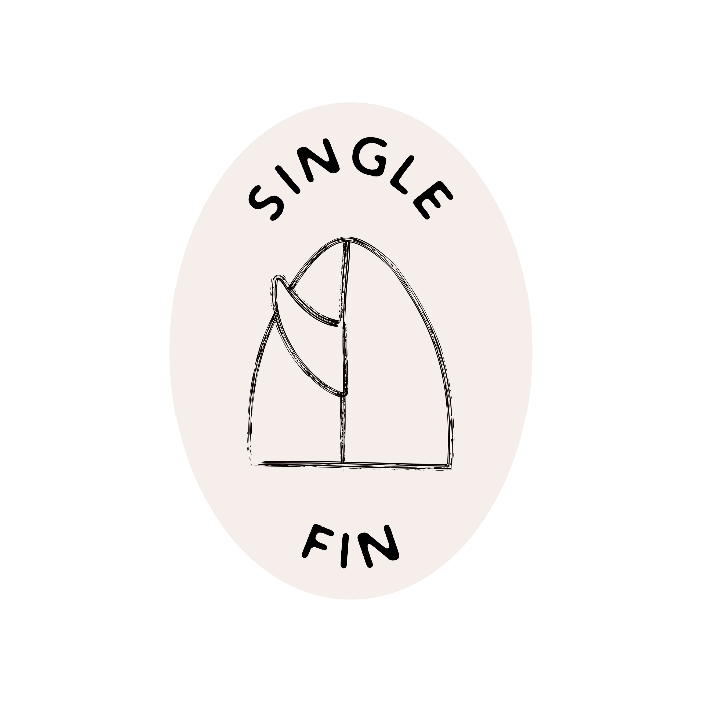 un icon de shape de surf single fin