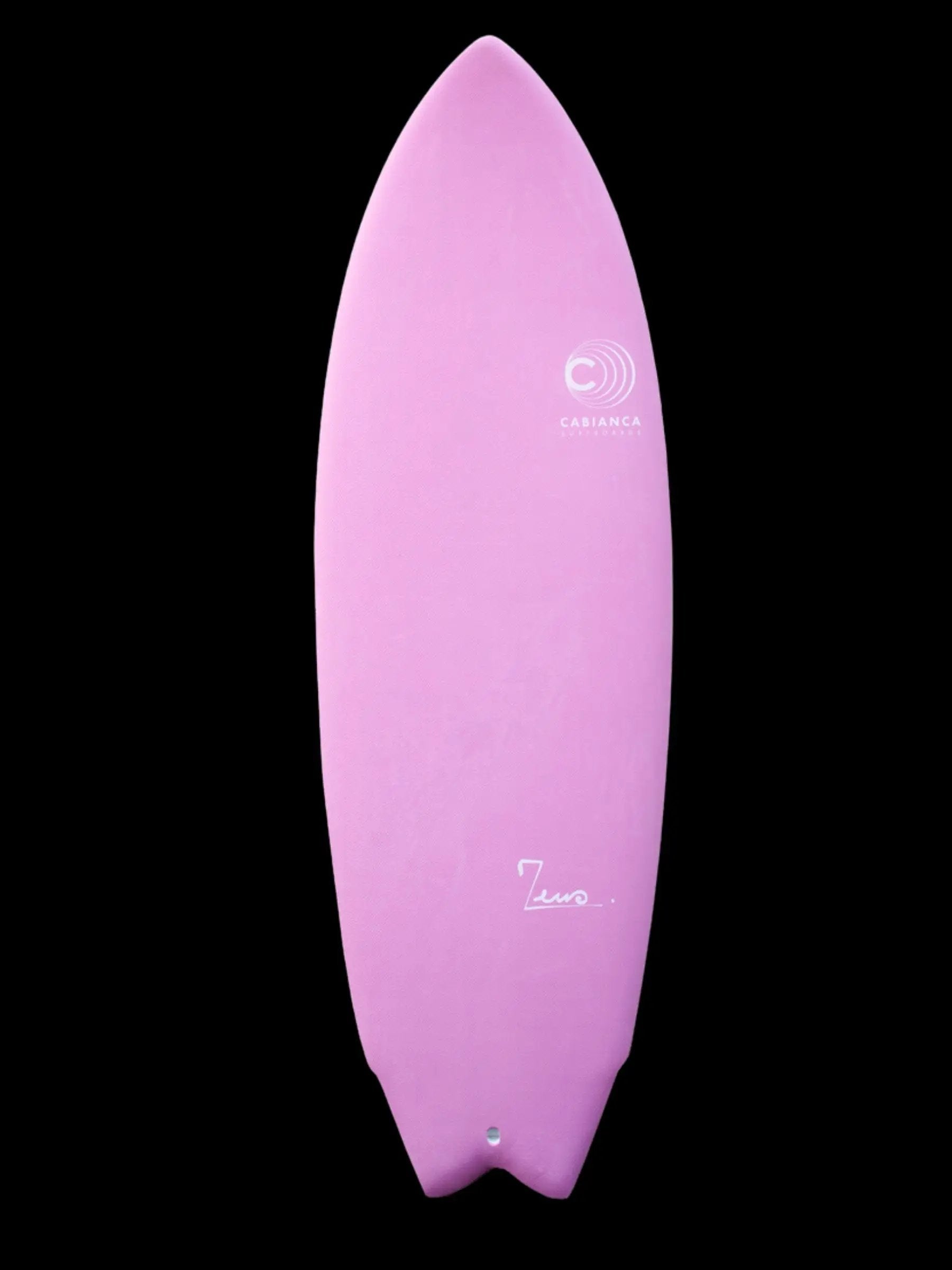 a pink surfboard on a black background