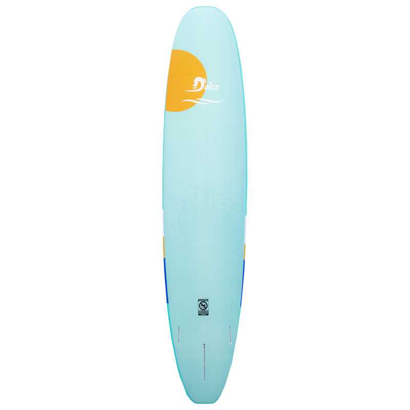 a blue surfboard with a white background